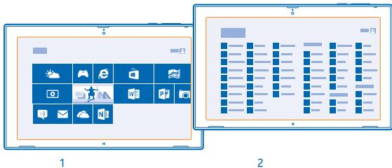 NOKIA LUMIA 2520 - Décovrir votre tablette - 1
