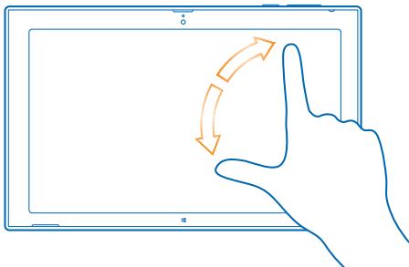 NOKIA LUMIA 2520 - Faire pivoter un élément - 1