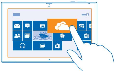 NOKIA LUMIA 2520 - Faire glisser un élément - 1