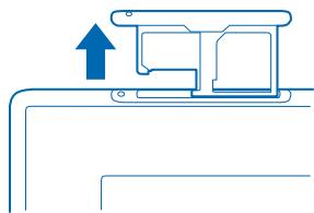 NOKIA LUMIA 2520 - Insérer la carte SIM et la carte de stockage - 3