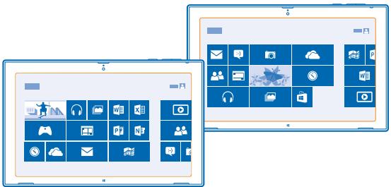 NOKIA LUMIA 2520 - Personnaliser votre tablette - 1