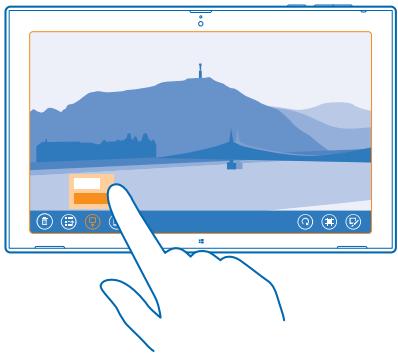 NOKIA LUMIA 2520 - Changer l'arrière-plan de la vignette Photos - 2