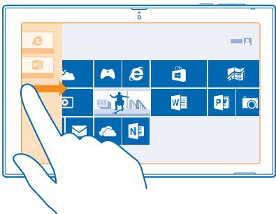 NOKIA LUMIA 2520 - Basculer entre des applications - 1