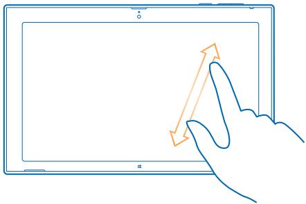 NOKIA LUMIA 2520 - Agrandir ou rétrécir - 1