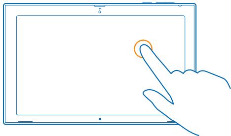 NOKIA LUMIA 2520 - Utiliser I'ecran tactile - 2
