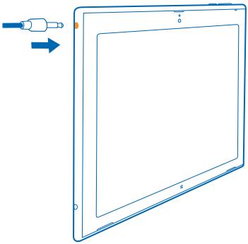NOKIA LUMIA 2520 - Connector le casque à votre tablette - 1