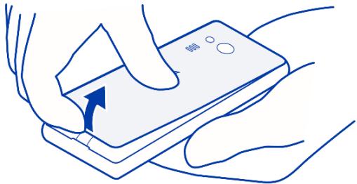 NOKIA 216 - Insert the SIM, memory card, and battery - 3