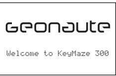 GEONAUTE KEYMAZE 300 GPS - A KeyMaze 300 indításá Go run - 1