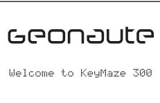 GEONAUTE KEYMAZE 300 GPS - Avviamento del KeyMaze 300 - 1