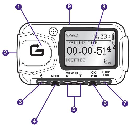 GEONAUTE KEYMAZE 300 GPS - / Esquema del aparato - 1