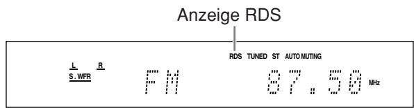 JVC XV-N315B - Verwenden des RDS-Systems (Radiodatensystems) für den Empfang von UKW-Sendern - 2
