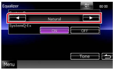 KENWOOD DNX719VHD - Contrôle des courbes EQ - 1
