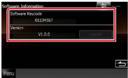 KENWOOD DNX719VHD - Informations logicielles - 2