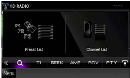 KENWOOD DNX719VHD - Recherche par catégorie/ canal (SIRIUS XM et symtoniseur HD Radio uniquement) - 1