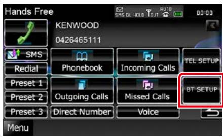 KENWOOD DNX719VHD - Touchez [BT SETUP / Paramétrage BT]. - 1
