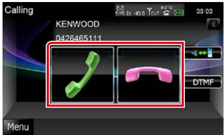 KENWOOD DNX719VHD - Touchez [ ] pour répondre à un appel téléphonique ou [ ] pour refuser un appel entrant. - 1