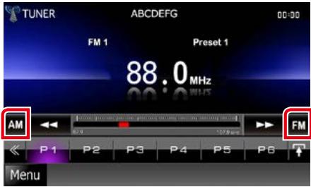 KENWOOD DNX719VHD - Touchez la touche de la bande de votrechoix. - 1