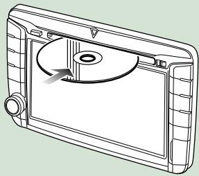 KENWOOD DNX719VHD - Insérez le disque dans son logement. - 1