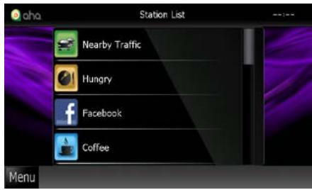 KENWOOD DNX719VHD - Écran de liste des stations - 1