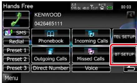KENWOOD DNX719VHD - Touchez [BT SETUP / Paramétrage BT]. - 1
