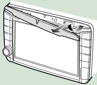 KENWOOD DNX719VHD - Retrait du panneau avant - 2