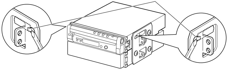 KENWOOD KVT-817DVD - Bend each end of accessory ⑪ to fix the bracket. - 1