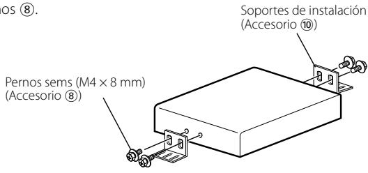 os ⑧. Pernos sems (M4 x 8 mm) (Accesorio ⑧) Soportes de instalación (Accesorio ⑩)