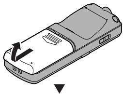 OLYMPUS VN-750 - Insertion des piles - 1