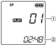 OLYMPUS VN-750 - Odtwarzanie - 1