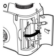 OLYMPUS C-720 ULTRA ZOOM - Open the card cover. - 1