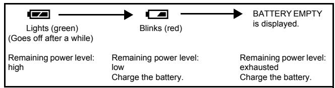 OLYMPUS C-765 ULTRA ZOOM - Battery check - 1