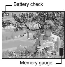 OLYMPUS C-765 ULTRA ZOOM - Memory gauge - 1