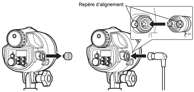 OLYMPUS UFL-2 - Raccordement via un câble TTL étanche (en option) et un câble de sabot actif (en option) - 1