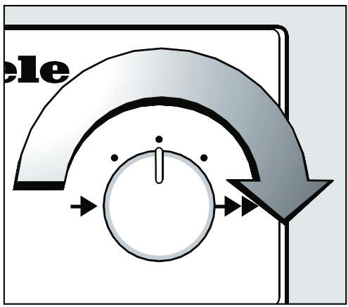 MIELE B890-REPASSEUSE A ROULEAU - Selectionner la vitesse du rouleau - 1