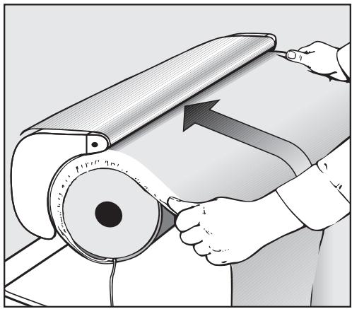 MIELE B890-REPASSEUSE A ROULEAU - Remplacement de la housse de repassage - 7
