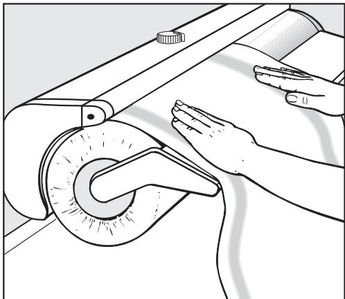 MIELE B890-REPASSEUSE A ROULEAU - Placer le linge - 1