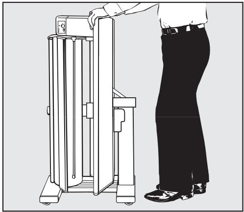 MIELE B890-REPASSEUSE A ROULEAU - Déplacement de l'appareil - 1