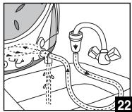 TEFAL PROTECT - OMSPOELEN VAN DE STOOMTANK MET BEHULP VAN HET SPOELACCESOIRE - 8