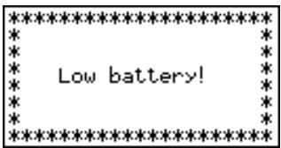 CASIO GRAPH35+ - ■ Message de faible tension des piles - 1
