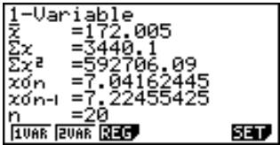 CASIO GRAPH35+ - - Calcul de distribution de probabilité normale - 2