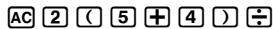CASIO GRAPH35+ - ■ Entrée de calculs - 3
