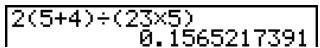 CASIO GRAPH35+ - ■ Entrée de calculs - 4