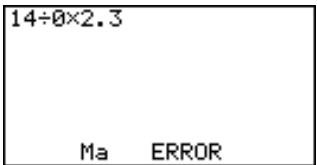 CASIO GRAPH35+ - ■ Pour faire des corrections dans le calcul d'origine - 1