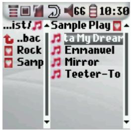 ARCHOS 104 - Ecouter une liste musicale - 2