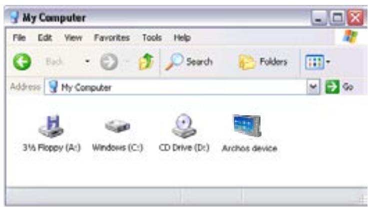 ARCHOS 605 - CONNECTER L'ARCHOS À UN ORDINATEUR - 1