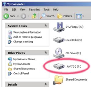 ARCHOS AV700 TV - Windows® ME et 2000 - 1