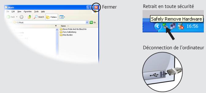 ARCHOS 3 VISION - DECONNECTER L'ARCHOS D'UN ORDINATEUR - 1