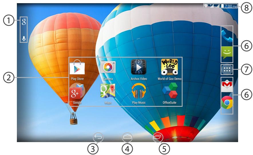 Play Store Camera Archos Video World of Goo Demo Google Maps Play Music OfficeSuite