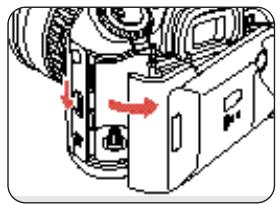 PENTAX MZ-S - Extraction de la pile - 1