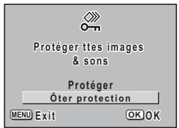 PENTAX OPTIO S30 - Protection de l'ensemble des images/des sons - 2